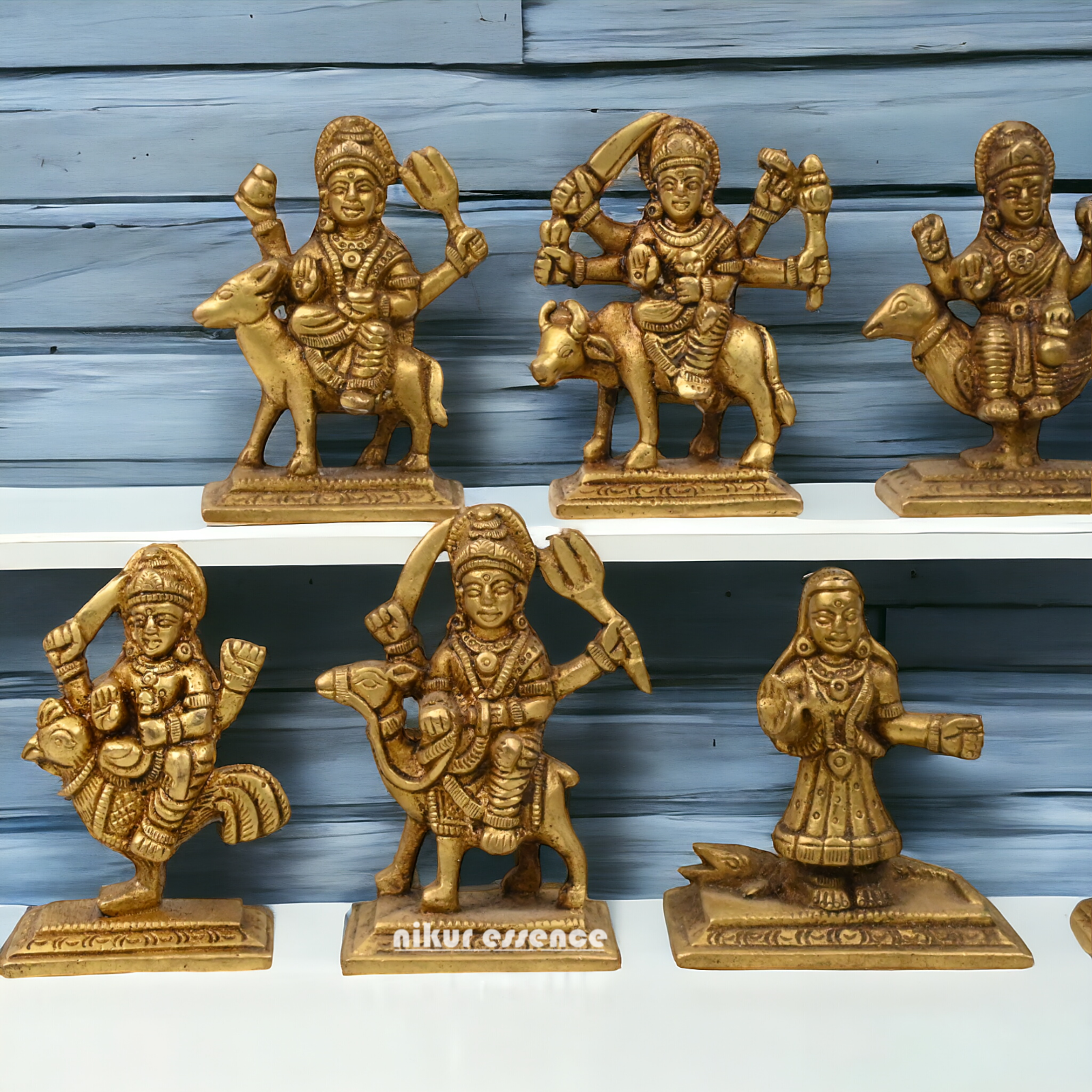 Buy Brass Navdurga Idols- 3 Inch